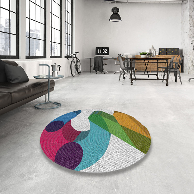 Tapis en laine, Rond 6 pi