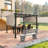 Pergolas d'extérieur 10 pi L 10 pi. Pergola en métal avec auvent