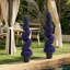 Ensemble de 2 topiaires artificiels en spirale 120 cm - Faux verdure durable pour la décoration intérieure et extérieure - Comprend des pots en plastique - Forme spirale élégante - Couleur: mauve