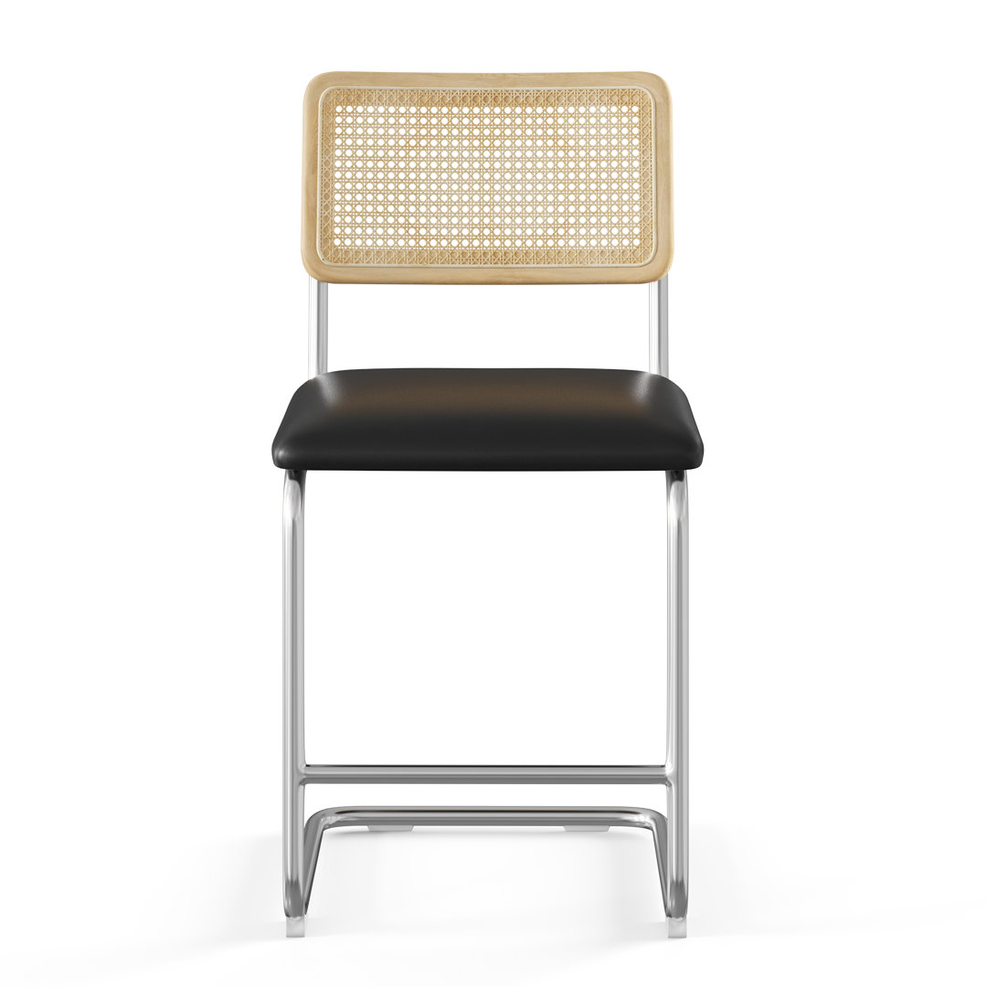 Walsh Vegan Leather Bar & Counter Stool (Set of 2) AllModern 