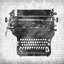 «Lark Manor ™ Emery, Kristin», art sur toile tendue sous le titre: Typewriter II KE-SQ-014B-1624665995