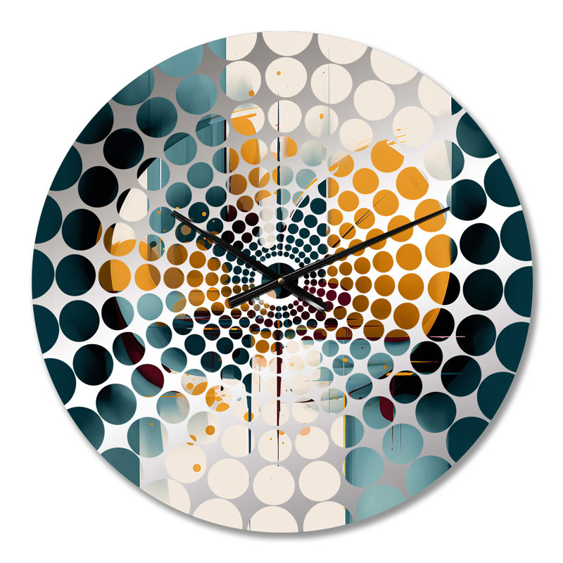 Teny - Horloge murale géométrique abstraite, Médium