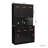 70.87" Tall Wardrobe& Kitchen Cabinet, With 6-Doors, 1-Open Shelves And 1-Drawer For Bedroom,Black-1892426407