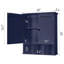 Armoire murale de salle de bain de style minimaliste avec 2 portes et tablettes réglables-1643012867