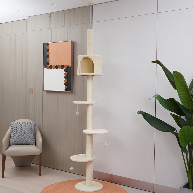 220cm H Cat Tree, Beige