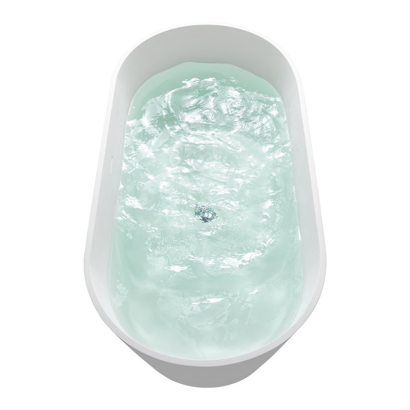 Baignoire moderne à surface solide luxueuse et résistante à la chaleur pour une expérience de salle de bain de style spa