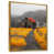 Toile avec cadre flottant or