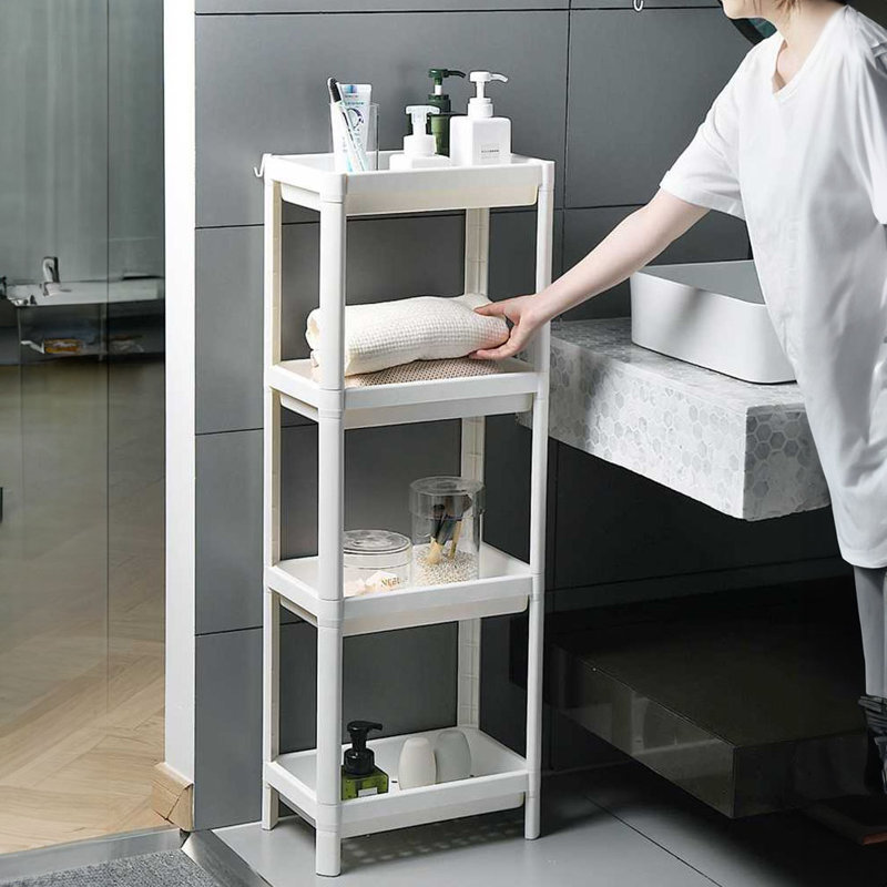 27cm W Plastic Bathroom Shelves