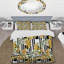 Yellow/Black/White Microfiber Duvet Cover Set-1074726894