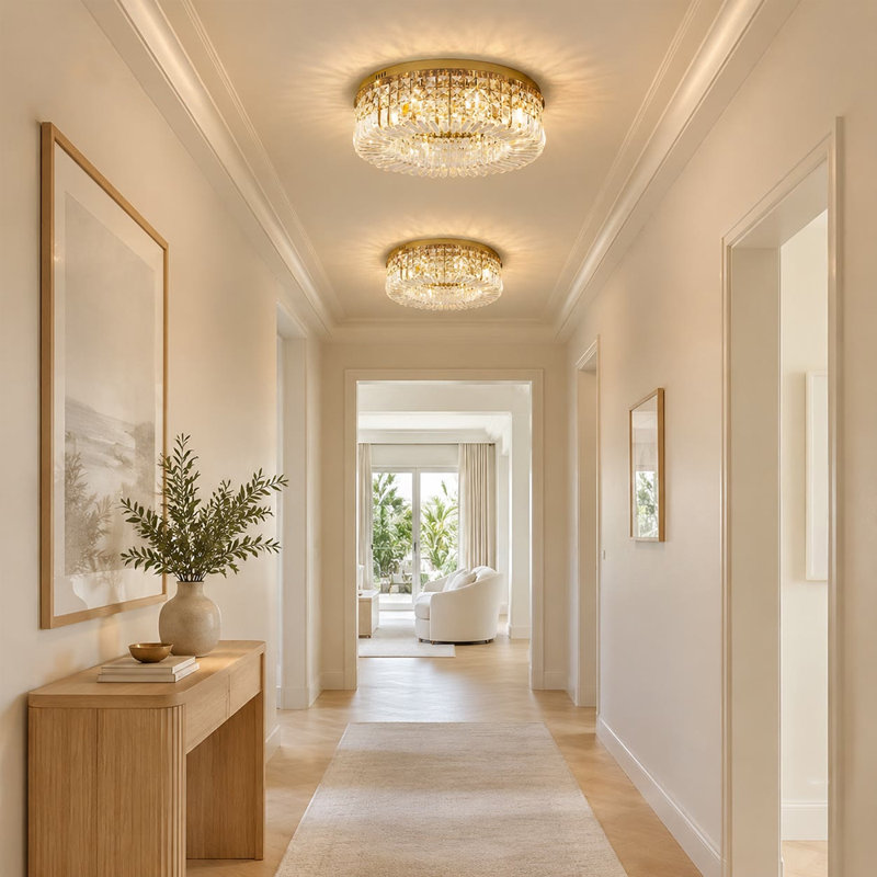 Crystal Flush Mount, 5-Light