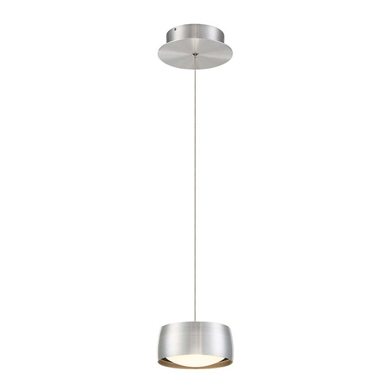 Luminaire suspendu tambour 1 lumière unique Frakes, 6 pouces
