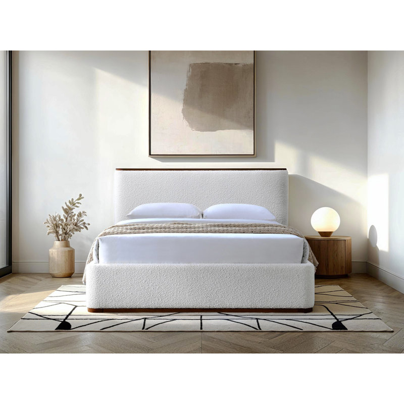 Lit plateforme tapissier Aspen, Grand lit