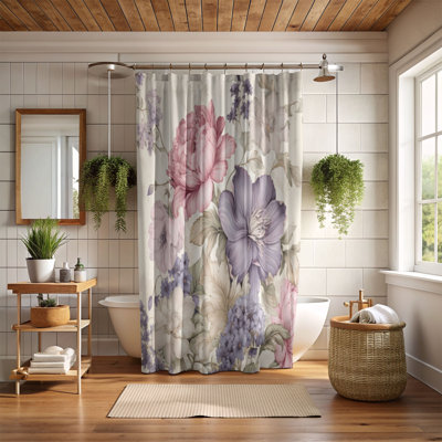 Rideau de douche 1 pièce Soft Whimsy