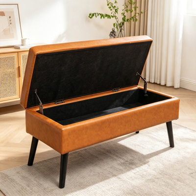 Banc de rangement avec banc de rangement pour la chambre à coucher Banc de pied de lit Banc de pied de lit