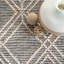 Tapis noir / blanc en laine touffeté à la main Hathorn-1229215245