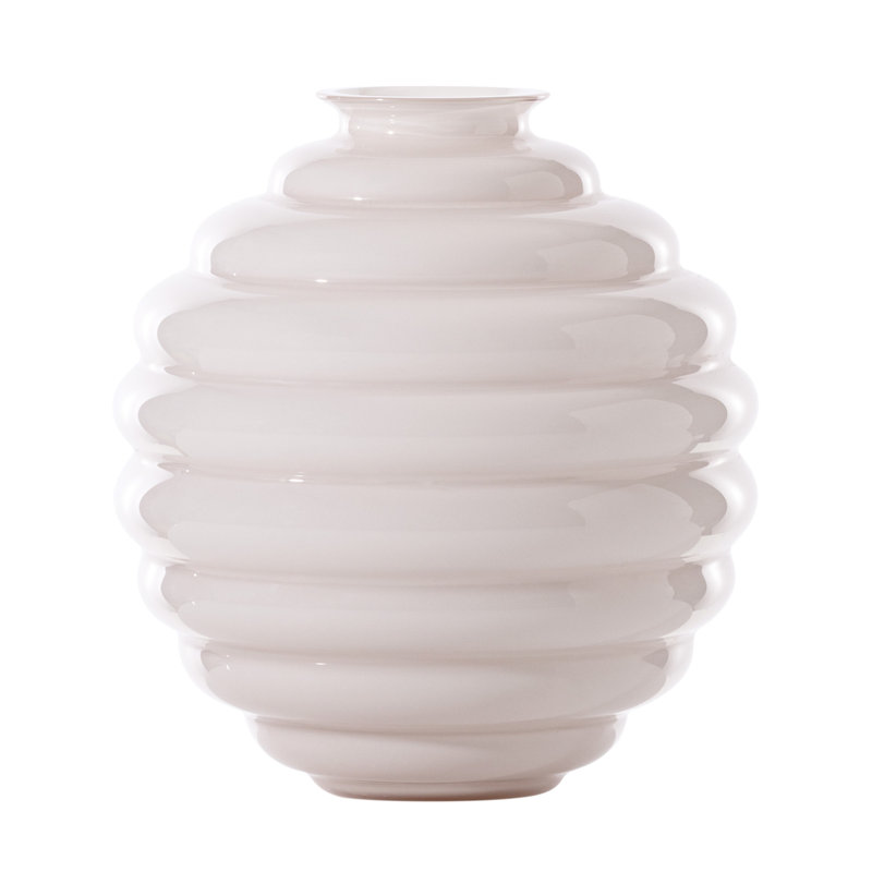 Deco Vase, Cipria Pink, 9.65" H x 9.06" W x 9.06" D