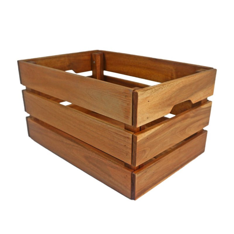 Basket FSC 100% Acacia Wood Natural Colour
