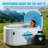 Kodiak 1-Person Inflatable Cold Plunge Ice Bath Tub/Hot Tub With PVC Insulated Lid, 3/4 HP Chiller And Heater In Gray