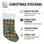 Chaussette de Noël noire et brun clair