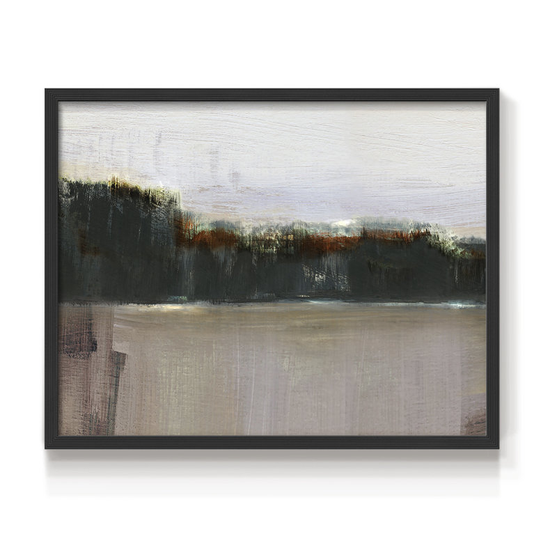 Au crépuscule Turnwood - Impression encadrée - Restickable, H 22 po x l 28 po, Noir, noir, noir, noir
