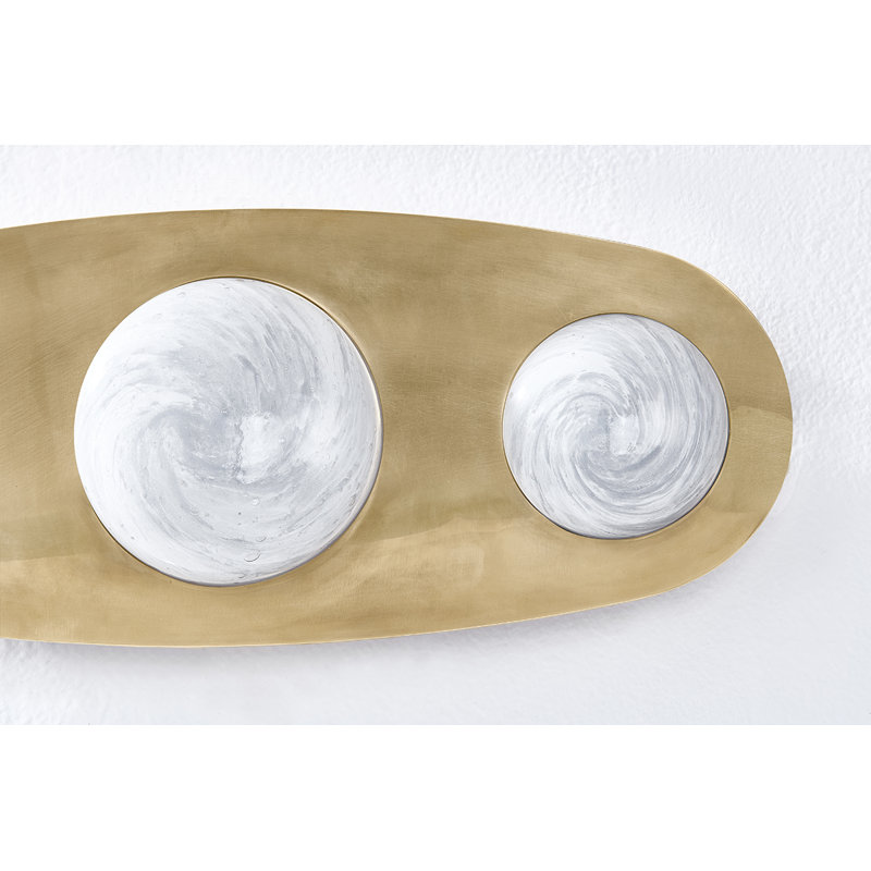 Bezel Integrated LED Wall Sconce by Noz Nozawa for Corbett Lighting, 18" H x 7 " W x 2.5" D