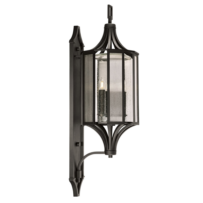Bristol 3 - Light Outdoor Wall Lantern, 40.4" H x 11.9" W x 13.6" D