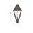 Endsley Single Light Outdoor Aluminum Post Mount Lantern