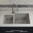 Lexicon Platinum 32" x 19" Quartz Kitchen Sink, 40/60 Double Bowl Sink, Drop-in Sink, Undermount Sink, Granite Kitchen Sink LP-4060-101427303