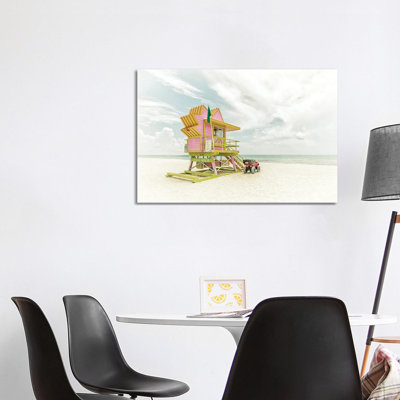 Miami Beach Vintage Florida Flair by Melanie Viola - Wrapped Canvas Gallery-Wrapped Canvas Giclée