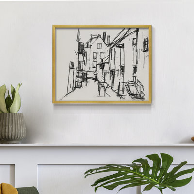Croquis rétro, VI, reproduction encadrée