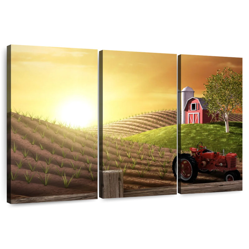 Lilie Rural Agriculture Scene, 36" H x 57" W