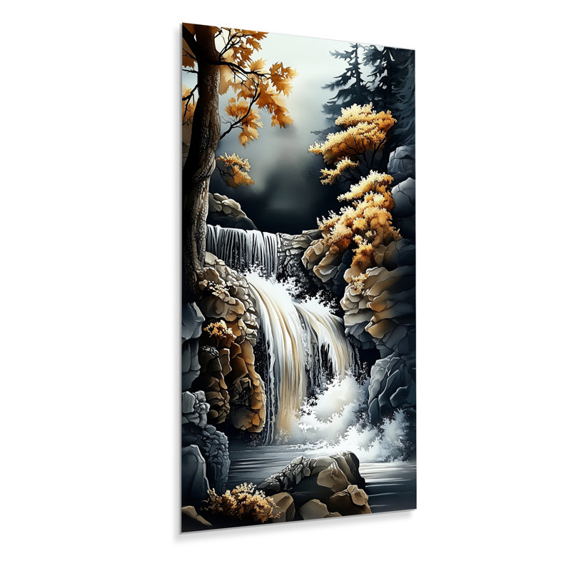 «Fall», reproduction d'art en métal, L 12 po x H 20 po
