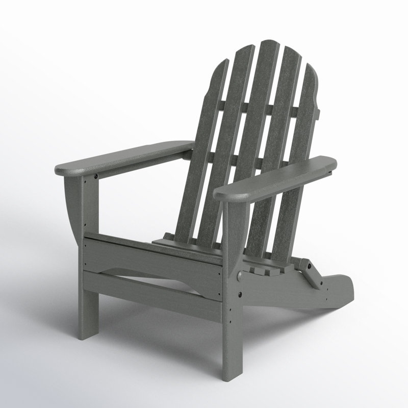Chaise Adirondack pliante POLYWOOD Classic Adirondack, Gris ardoise