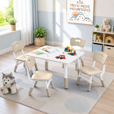 Toddler Table and 4 Chairs Set