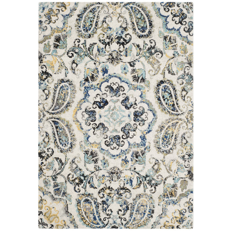 Evoke Performance Floral Rug, Rectangle 9' x 12'