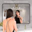 Miroir de salle de bain noir-568561464