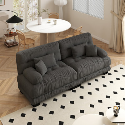 Canapé modulaire modulaire Cloud, sièges modulaires à 2 places pour salon, canapé en chenille douce et confortable avec 4 coussins
