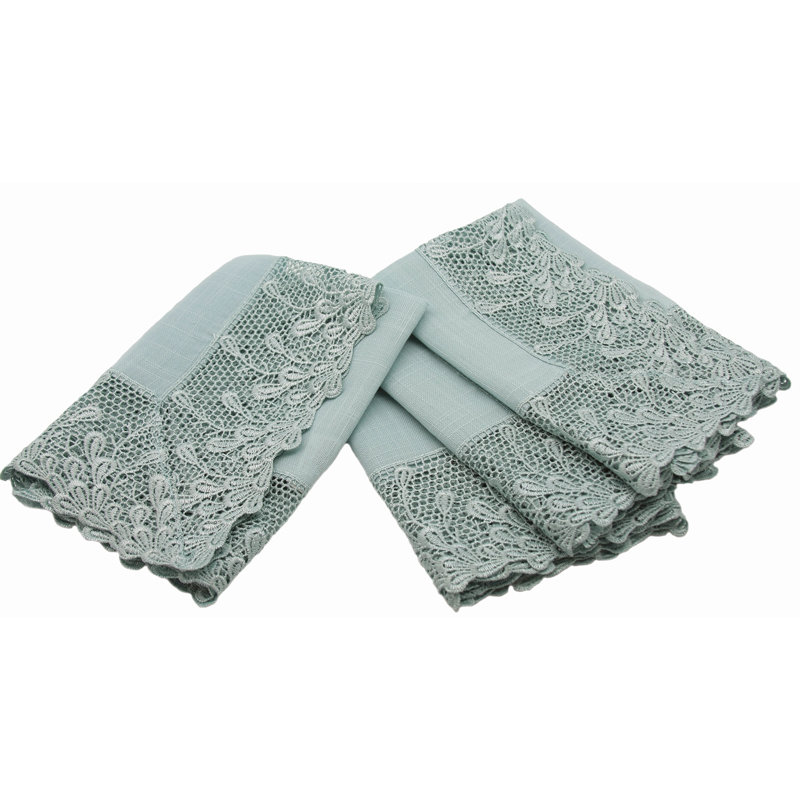 Oakham Polyester Square Napkin, Reflecting Pond Blue
