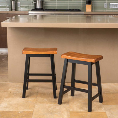 Wood 24" Backless Stool