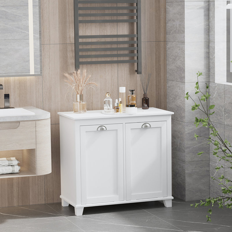 Armoire de salle de bain Tilt-Out, Blanc