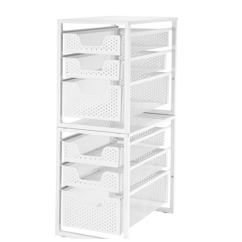 3-Tier Under Sink Cabinet Organizer with Sliding Storage Drawer