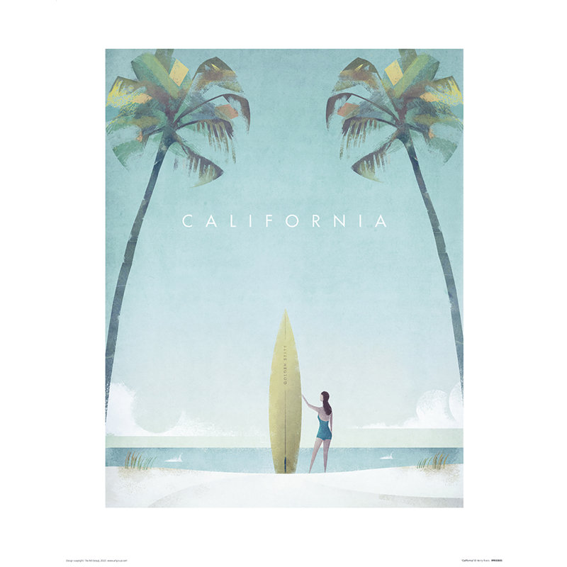 California by Henry Rivers - No Frame Print, 50cm H x 40cm W x 0.1cm D