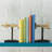Modern & Contemporary Metal Non-Skid Bookends