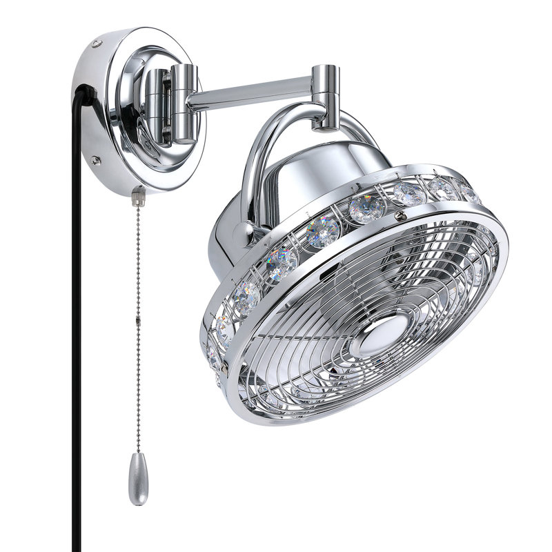 Ventilateur mural 11,7 po Parrot Uncle, Chrome