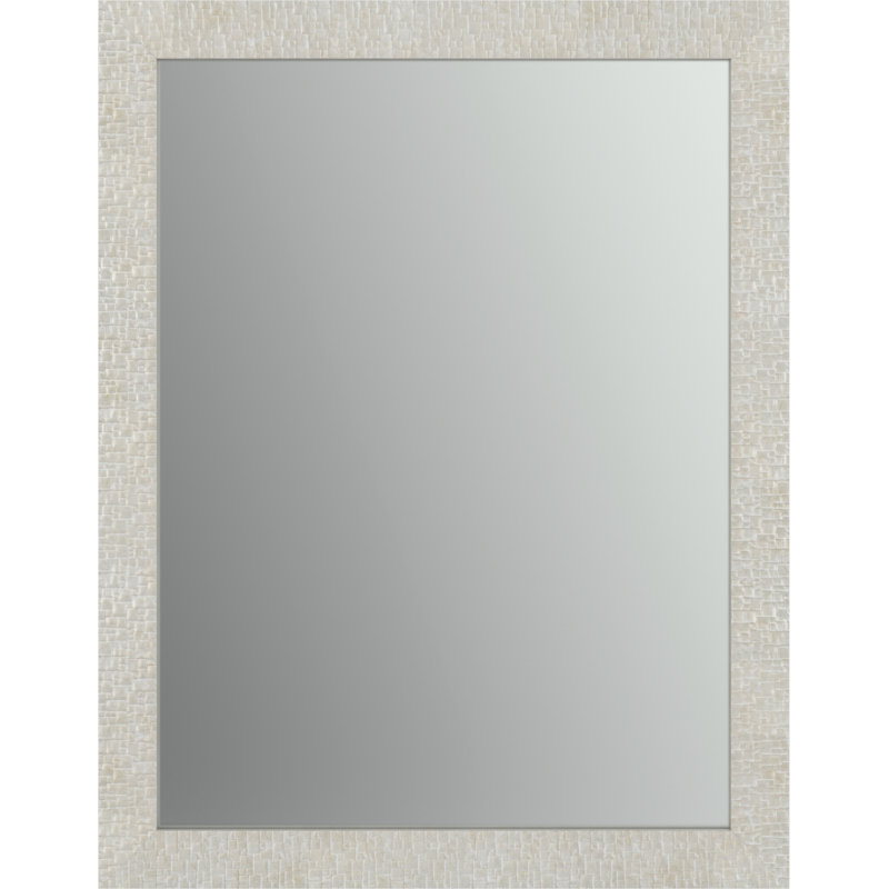 Delta Rectangular Standard Flush Mount Framed Glass Bathroom/Vanity Mirror, 32.64" H x 23.03" W