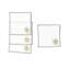 Ensemble de 4 serviettes de table Gold