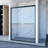56-60" X 70" Shower Door,Bathroom Sliding Door With Premium 5/16" (8Mm) Clear Tempered Glass, Black Hardware Double Sliding Glass Shower Enclosure Finished