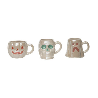 Ensemble de 3 tasses fantaisistes Dolomite Iridescent