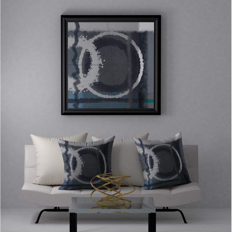Abstract Throw Pillow, 18" x 18"