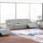 Ash Color Fur Like Corduroy 2Pc Motion Sofa Set - Sofa & Loveseat With Console, Reclining Function-1987578661